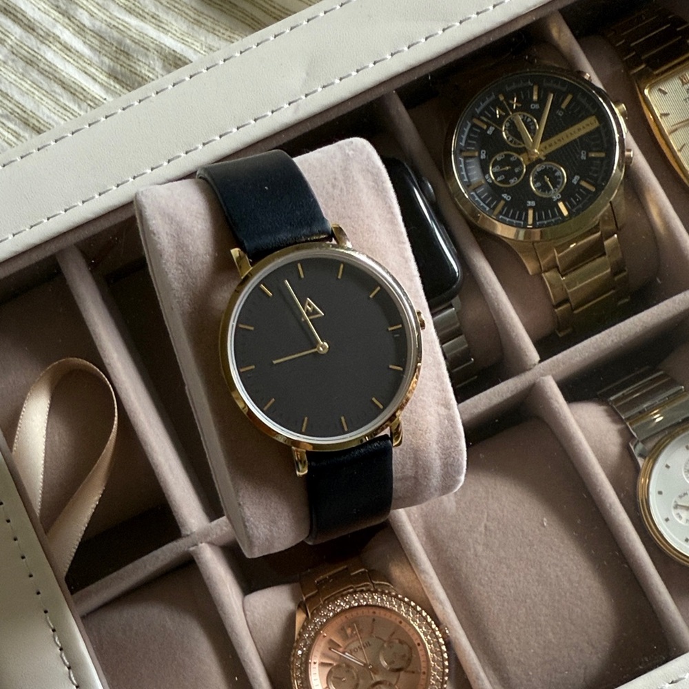 Black and Gold Watch